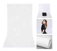 2 Rolls White PVC Backdrop Photography PVC Background for Photo Video 120x200cm / 4x6.5ft Matte Background, for Table Shooting Food photography Web Commercials Product Digital Shots