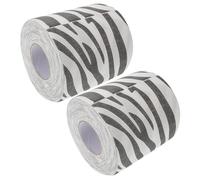 2 Rolls Zebra Print Toilet Paper with 3D Textured Paper Finish | Raised Animal Pattern, Modern Playful Style, for Housewarming Setups, Parties, Vanity Shelf Use