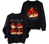 (2, S) 2025Ariana Grande Eternal Sunshine Sweatshirt Harajuku Round Neck Long Sleeve Oversized Hoodie P!nk Fans Gift