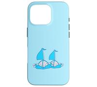 2 Sailing Ships Comic Cartoon Style Two Team Competition Fun Case for iPhone 16 Pro