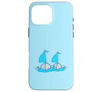 2 Sailing Ships Comic Cartoon Style Two Team Competition Fun Case for iPhone 16 Pro Max