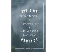 2 Samuel 22:33: A Men's Blank Lined Journal