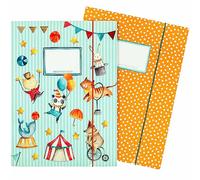 2 School folders for Children DIN A4 | Design Circus - Folder for Primary School Pupils - Paper Organizer - Folder Set Number 3