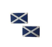 2 Scotland Flag Shoe Charms For Crocs & Jibbitz Wristbands, Multi, One Size
