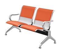 2-Seat Waiting Room Bench with Armrests and Backrest Stylish Guest Chairs for Salon Airport Bank Reception Area Hallway Furniture Modern Design