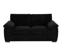 (2 Seater , Black ) Jumbo Cord Amalfi Sofa in Soft Cord Fabric