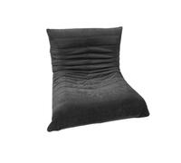 (2 seater, Black) Togo sofa bean bag chair Fireside chair adult lazy floor sofa, ergonomic high-density foam floor chair, 1/2/3 seater free combination