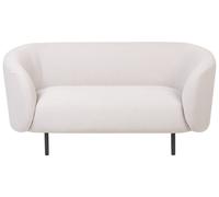 Beliani Sofa 2 Seater Loen Fabric Light Beige