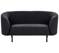 Sofa 2 Seater LOEN Fabric Black
