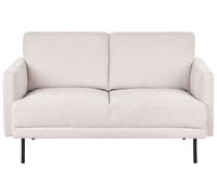 2 Seater Fabric Sofa Light Beige BREDA