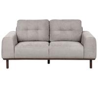 Beliani Sofa 2 Seater Laurila Fabric Light Grey