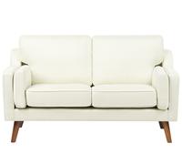2 Seater Fabric Sofa Off-White LOKKA