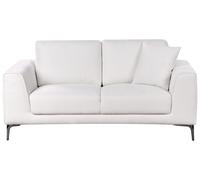 2 Seater Fabric Sofa White REINEN