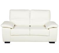 Beliani Sofa 2 Seater Vogar Faux Leather Off-White
