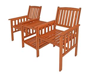 2 Seater Garden Bench with Table
