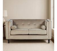 2 Seater Mink Velvet Sofa | Felisa