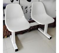 2-Seater Outdoor Bench with Backrest Modern Office Guest Chairs Waiting Room Seating Ideal for Basketball Courts & Reception Areas