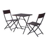 2 Seater Rattan Bistro Set: 1 x table