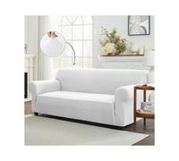 (2 Seater, Silver) Sofa Polyester Stretch Sofa Cover - Anti-Slip, Soft, Armchair to 4-Seater Slipcover - BedLooms