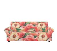 2 Seater Sofa Cover Fruit Green Leaves Stretch Sofa Covers Couch Covers