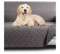 (2 Seater Sofa Cover, L.Grey & D.Grey) Pet Sofa Slipcovers 1 2 3 Seater Furniture Cover