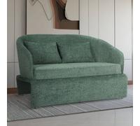 2 Seater Sofa Loveseat In Sage Green Teddy Boucle Fabric