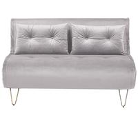 2 Seater Sofa VESTFOLD Grey Velvet