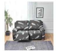 2-Seater Stretch Reclining Relaxing Sofa Cover, Universal Reclining Relaxing Sofa Cover with Pockets, 6-Piece Washable Chair Cover, Electric Massage Sofa Covers(A8)