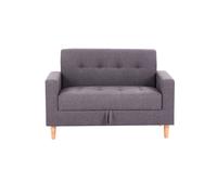 (2 Seater, Taupe) Smart Sofa in a Box, Compact Chair with Storage