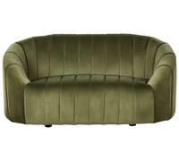 Beliani 2 Seater Velvet Sofa Dark Green Malung, Green