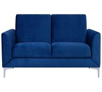 2 Seater Velvet Sofa Navy Blue FENES