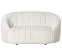 Beliani Sofa 2 Seater Malung Velvet Off-White