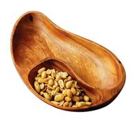 2 Section Food Serving Tray Dish Divided Platter for Snacks Sauces Dips Appetize