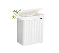 2 Sections Laundry Basket, white