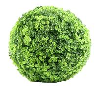2 Semi-simulated Grass Balls, Artificial Topiary Balls, Best Artificial Topiary Flower Basket, Layers Artificial Plant Topiary Ball for Backyard, Balcony,Garden, Wedding Decorative Green 30cm