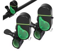 2 Sensitive LED Fishing Bite Alarm Bells for Rods, Good Performance | Double Alert System: Equipped with a double-alert design featuring sound alarms and light indicators, this tool ensures