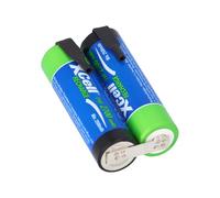 2 Series Battery Pack with Solder Tail AA Mignon XCell 2.4 V 2700 mAh High-Current, Fast Charging.
