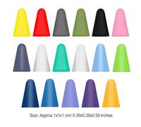 2 set 10 Pcs Nib Caps Professional Wear-resistant Silicone Touchscreen Pen Tip Case Cover Large Resistance Nib Sleeve Orange