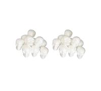 2 Set 10 Pieces 55mm Halloween Skull Polystyrene Foam Ornaments DIY Handmade Materials