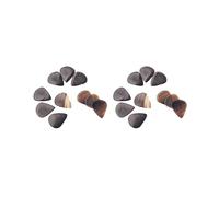 2 set 10 Pieces Buffalo Horn Guitar Picks for Bass Mandolin Banjo 0.8-1.2mm