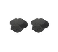 2 set 10 Pieces Drum Mute Pads Hi Hat & 2 Cymbal Mutes Quiet Practicing Pad Reusable