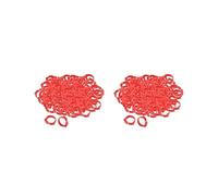 2 set 100x Chicken Leg Rings 001-100 Duck Chicks Leg Band Clip Red 2.8x2.6 cm