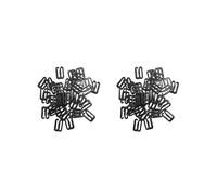 2 Set 100x Metal Black Lingerie Hardware Sewing Clip Hook Eye 8mm for Bra Straps, 8mm Figure 9