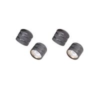 2 set 2 Pieces Metal Volume Tone Control Dome Knobs Cap for Electric Guitar Bass Black
