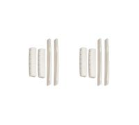 2 set 2 Sets Bridge Slotted Saddles Nuts Bone Carved for 6 Strings Acoustic Guitar