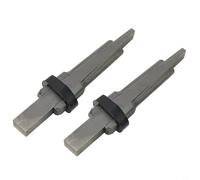 2 Set 23mm Plug Wedge and Feather Rock Stone Splitters, Hand Tool for Splitting Hard Granite, Marble, Concrete, Basalt, Sandstone, Limestone and More, Chromium Vanadium Alloy Steel Construction