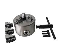 2 Set 3 Jaw Lathe Chuck Manual 3" K11-80 Self-Centering Drilling Part 80mm Total