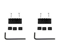 2 set 42mm Guitar Metal String Lock Locking Nut for Electric Guitar Tremolo Double Lock System, Black