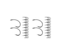 2 set 50Pcs Fly Fishing Hooks Gear Freshwater for Dry Flies for Catfish Bass Trout 11.2mmx18mm