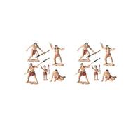 2 set 5Pcs Primitive Men Figures Primitive Men Statue for Boys Girls Children Kids